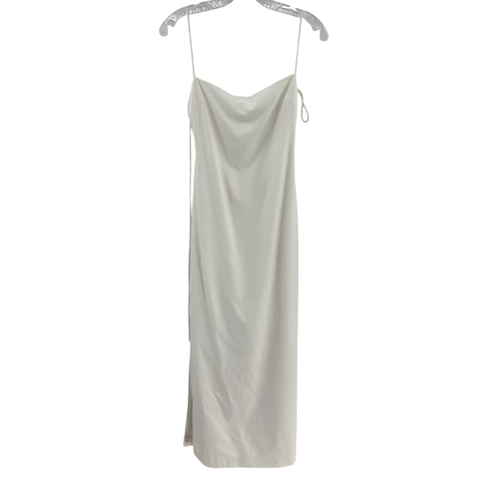 BHLDN Anthropologie Maxi Dress Sz 0 White Bridal Sleeveless Open Back